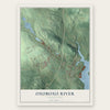 Oxoboxo River, Connecticut map print, the full design