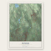 Ponus, Connecticut map print, the full design