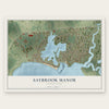 Saybrook Manor, Connecticut map print, the full design