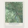 South Windham, Connecticut map print, the full design