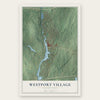 Westport Village, Connecticut map print, the full design