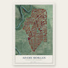 Adams Morgan, District of Columbia map print, the full design