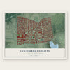 Columbia Heights, District of Columbia map print, the full design