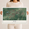 Map of Bear, Delaware, 12 x 18 inch unframed archival matte print