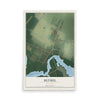 Map of Bethel, Delaware, 12 x 18 inch unframed archival matte print