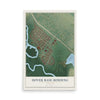 Map of Dover Base Housing, Delaware, 12 x 18 inch unframed archival matte print