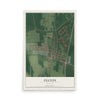 Map of Felton, Delaware, 12 x 18 inch unframed archival matte print