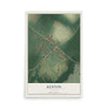 Map of Kenton, Delaware, 12 x 18 inch unframed archival matte print