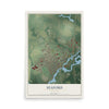 Map of Seaford, Delaware, 12 x 18 inch unframed archival matte print