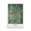 Map of Smyrna, Delaware, 12 x 18 inch unframed archival matte print