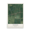 Map of Woodside, Delaware, 12 x 18 inch unframed archival matte print
