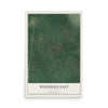 Map of Woodside East, Delaware, 12 x 18 inch unframed archival matte print