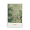 Altha, Florida map print, 12" x 18" Archival Matte Print mockup