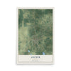 Archer, Florida map print, 12" x 18" Archival Matte Print mockup