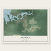 Aripeka, Florida map print, the full design