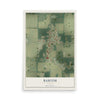 Bascom, Florida map print, 12" x 18" Archival Matte Print mockup