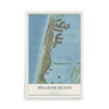 Belleair Beach, Florida map print, 12" x 18" Archival Matte Print mockup