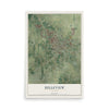 Belleview, Florida map print, 12" x 18" Archival Matte Print mockup