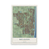 Boca Raton, Florida map print, 12" x 18" Archival Matte Print mockup