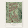 Brookridge, Florida map print, the full design