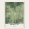 Brownsdale, Florida map print, the full design