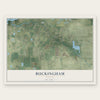 Buckingham, Florida map print, the full design
