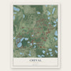 Cheval, Florida map print, the full design