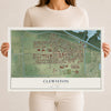 Clewiston, Florida map print, 12" x 18" Archival Matte Print mockup