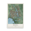 Deltona, Florida map print, 12" x 18" Archival Matte Print mockup