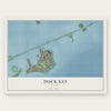 Duck Key, Florida map print, the full design