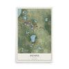 Dundee, Florida map print, 12" x 18" Archival Matte Print mockup