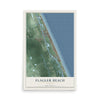 Flagler Beach, Florida map print, 12" x 18" Archival Matte Print mockup