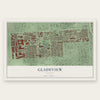 Gladeview, Florida map print, the full design
