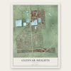 Glenvar Heights, Florida map print, the full design