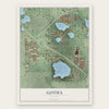 Gotha, Florida map print, the full design