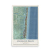 Highland Beach, Florida map print, 12" x 18" Archival Matte Print mockup