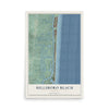 Hillsboro Beach, Florida map print, 12" x 18" Archival Matte Print mockup