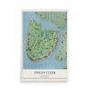 Indian Creek, Florida map print, 12" x 18" Archival Matte Print mockup