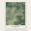 Lacoochee, Florida map print, the full design