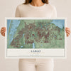 Largo, Florida map print, 12" x 18" Archival Matte Print mockup