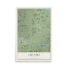 Lazy Lake, Florida map print, 12" x 18" Archival Matte Print mockup