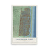 Lighthouse Point, Florida map print, 12" x 18" Archival Matte Print mockup