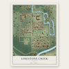 Limestone Creek, Florida map print, the full design