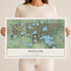 Maitland, Florida map print, 12" x 18" Archival Matte Print mockup