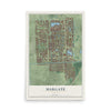 Margate, Florida map print, 12" x 18" Archival Matte Print mockup