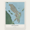 Matlacha, Florida map print, the full design