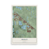 Medley, Florida map print, 12" x 18" Archival Matte Print mockup