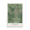 Monticello, Florida map print, 12" x 18" Archival Matte Print mockup