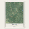 Munson, Florida map print, the full design