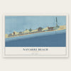 Navarre Beach, Florida map print, the full design